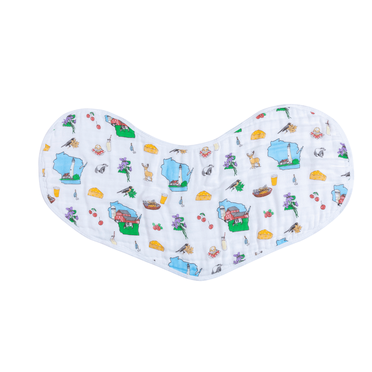 Wisconsin Baby Giftset:  Baby Swaddle Blanket and Burp/Bib Combo-thumbmail-5