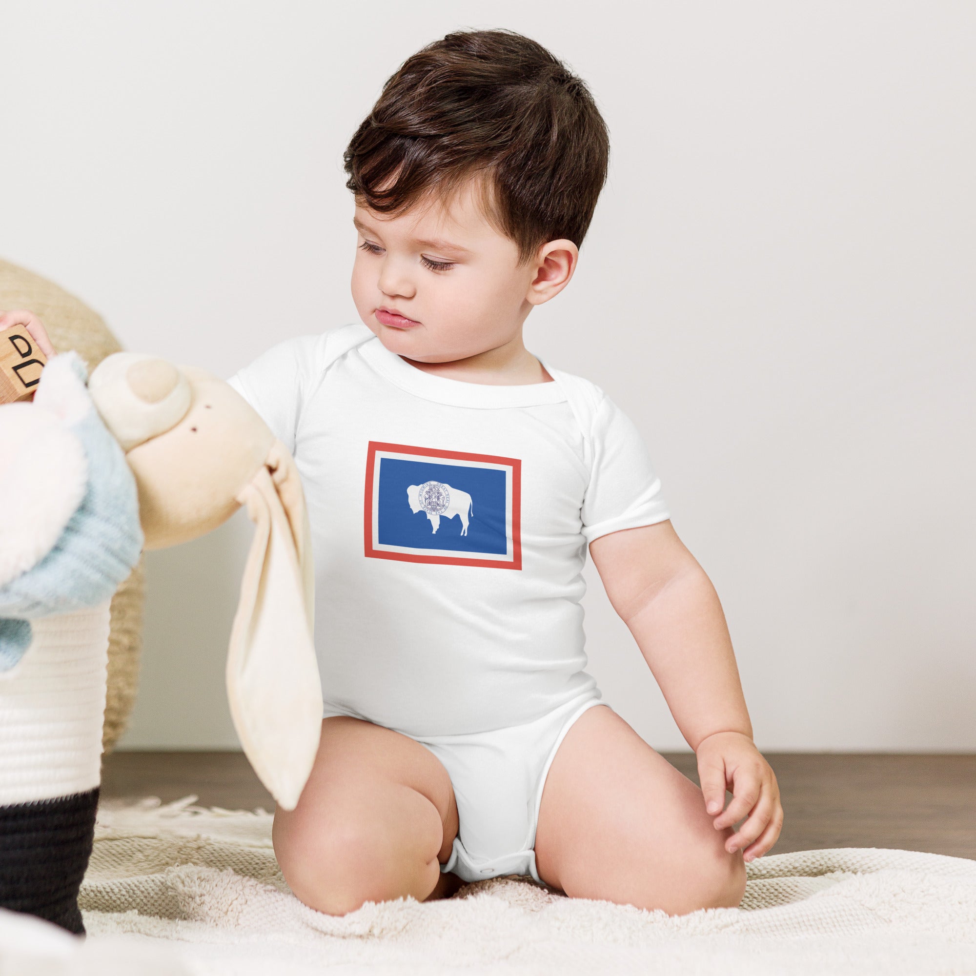 Wyoming Flag Baby Onesie-thumbmail-2